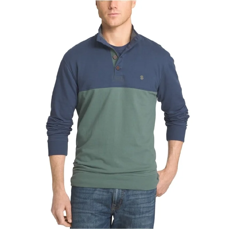 Izod Mens Colorblocked Henley Shirt