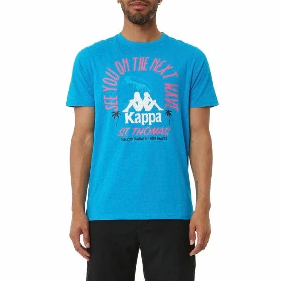 Kappa Authentic Aelous T Shirt (Blue/White/Pink) 33146IW