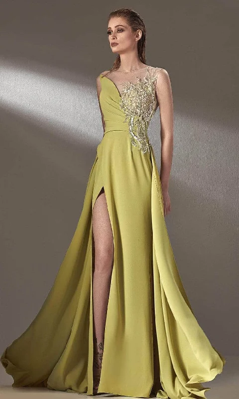 MNM Couture K3903 - Illusion Embellished Evening Dress
