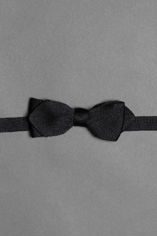 Knitted Bow tie - Black