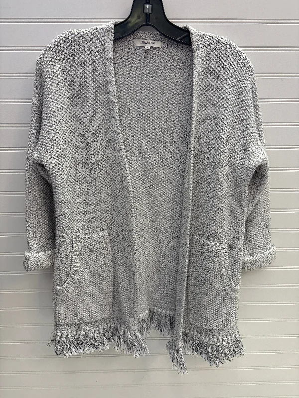 Sweater Cardigan By Madewell In Black & White, Size: Xxs