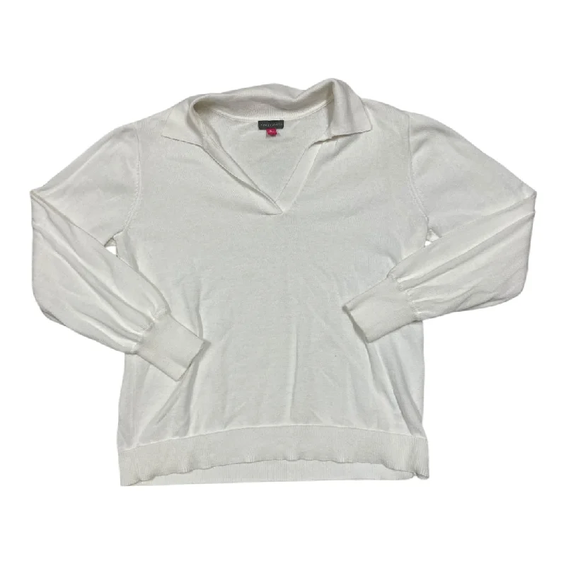 Sweater By Vince Camuto In White, Size:M
